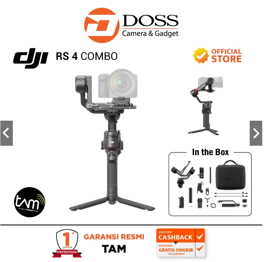 DJI RS4 Gimbal Stabilizer Combo