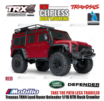Traxxas TRX4 Land Rover Defender 1/10 RTR Rock Crawler New Clipless