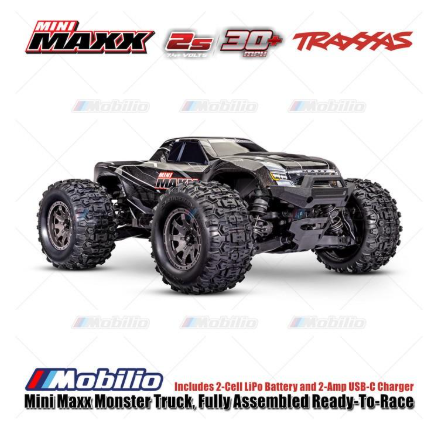 Traxxas Mini Maxx Monster Truck Fully Assembled Brushless Ready-To-Race RTR Incl. Battery & Charger