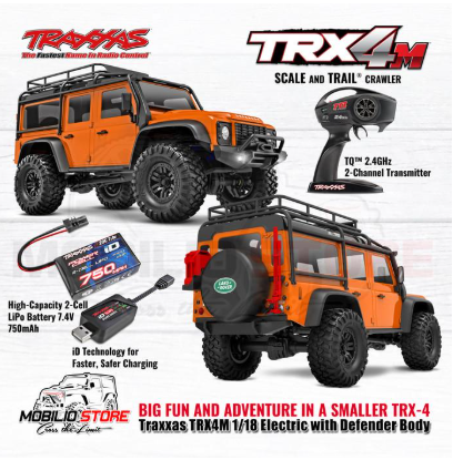 Traxxas TRX-4M 1/18 Electric Mini Crawler w/Land Rover Defender
