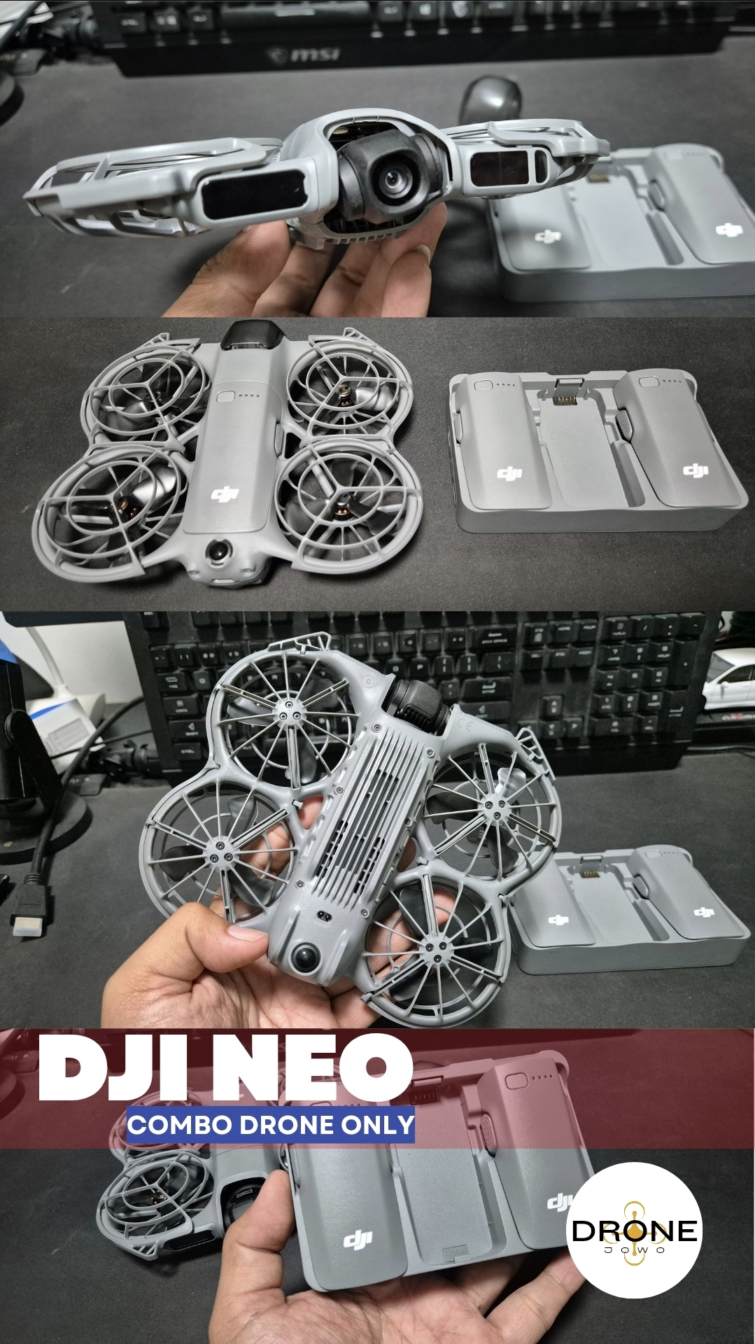 DJI NEO 2 COMBO 3 Bateray Drone Only
