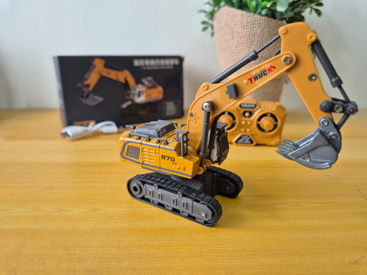 RC Excavator 11 Channel 1:64 Alloy Remote Control Excavator Mini - Foto 7