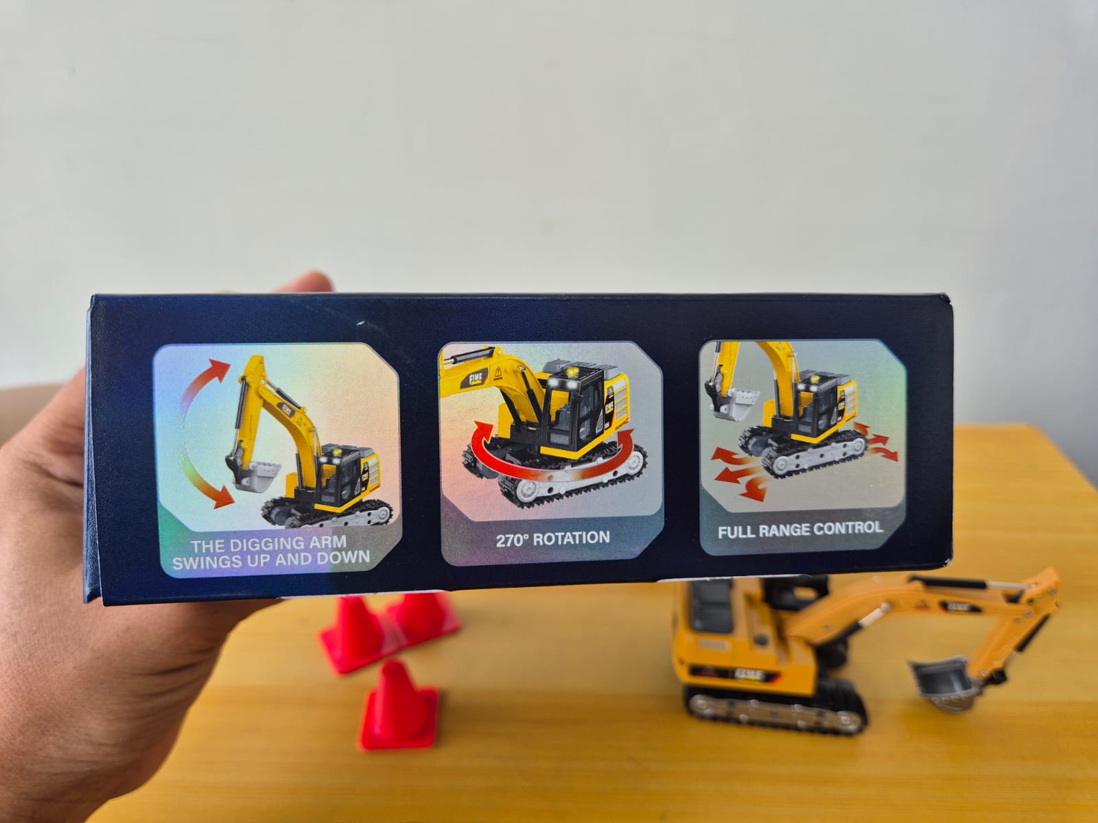 Mini Excavator 1:64 Double Control Remote + Smartphone - Foto 4